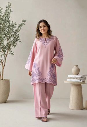 pink kurta campaign walking turn