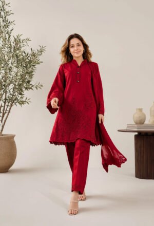 red kurta walking motion